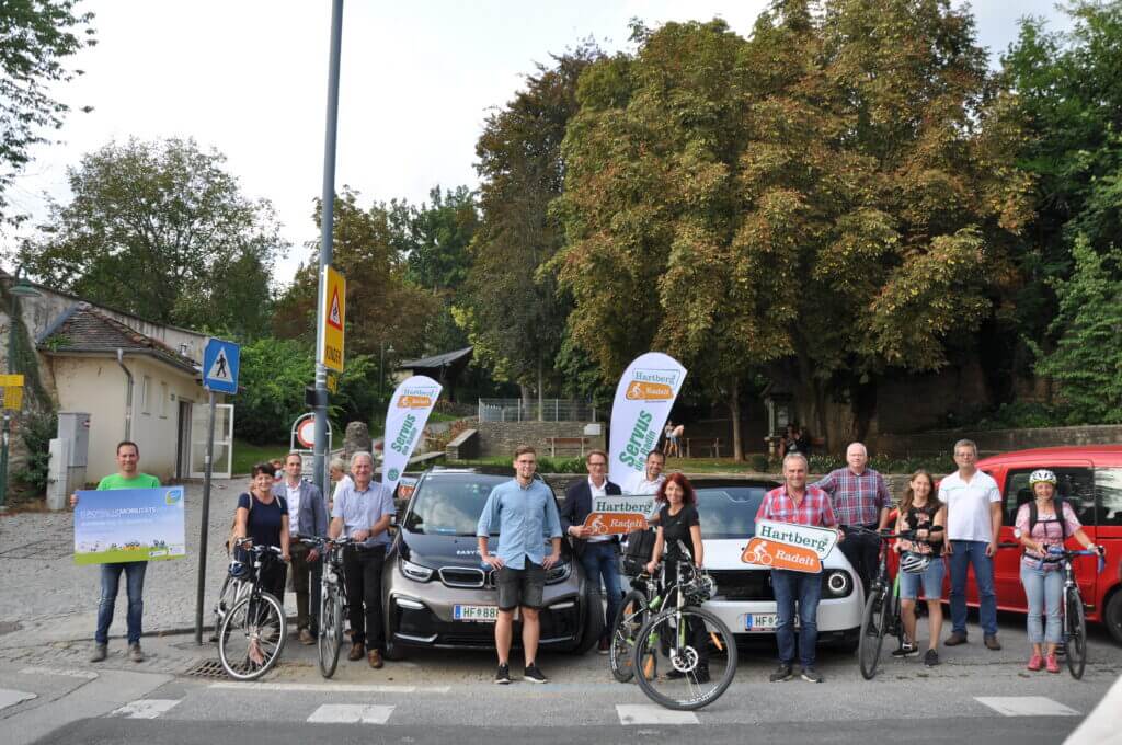 VerkehrsmittelExperiment in Hartberg Mit dem Rad ist man