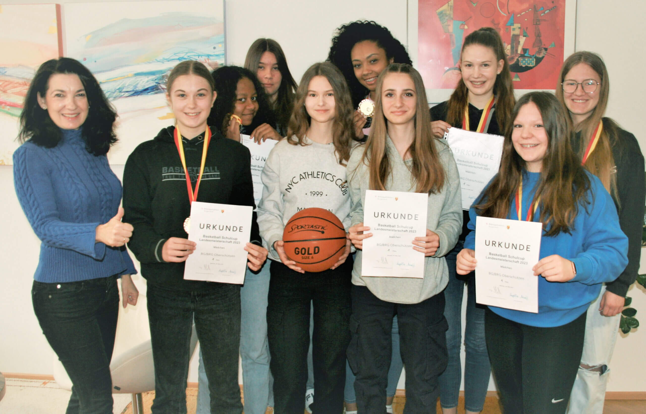 Gymnasium Oberschützen ist Landessieger im Basketball Schulcup Prima