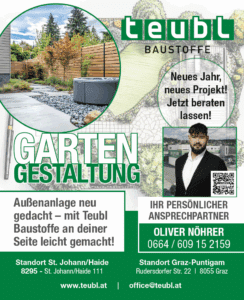 Gartengestaltung mit Teubl Baustoffe: Moderne Außenanlage mit Beratung, ideal für dein neues Projekt im Prima Magazin vorgestellt.